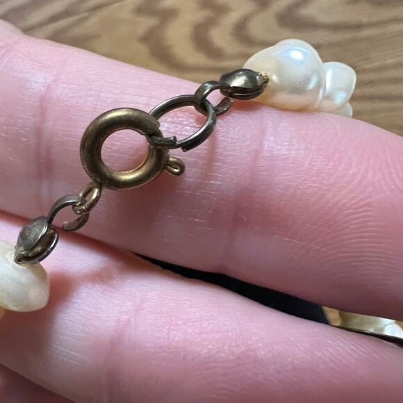 Vintage Necklaces Freshwater Rice Pearl Multi Strand Long Layered Lobster Clasp - Picture 8 of 12